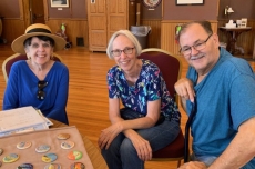 Attendees at the Lake City HIstorical Society Open Hours event held during Water Ski Days.